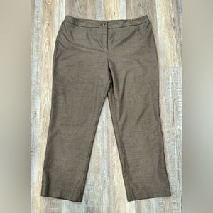 Jones New York Dark Brown & Tan Dress Slacks